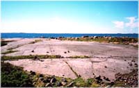 poikkeuksellisen tasainen kallio 